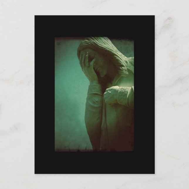 Weeping Jesus Postcard Oklahoma City (Front)