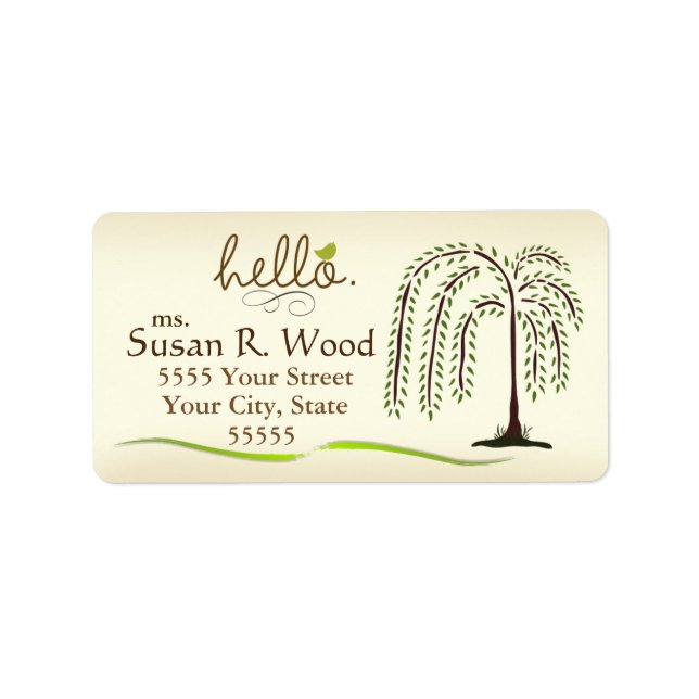 Weeping Willow Address Labels (Front)