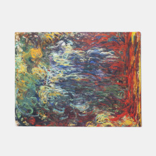 Weeping Willow at Giverny (by Claude Monet) Doormat