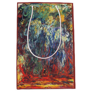 Weeping Willow at Giverny (by Claude Monet) Medium Gift Bag