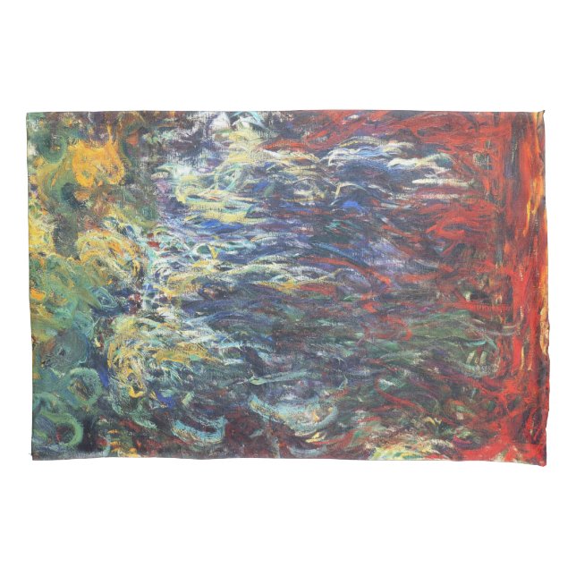 Weeping Willow at Giverny (by Claude Monet) Pillowcase (Front-Left)
