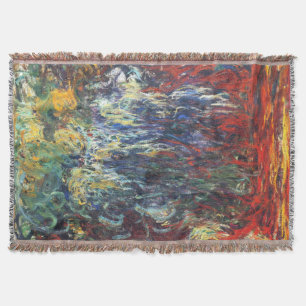 Weeping Willow at Giverny (by Claude Monet) Throw Blanket