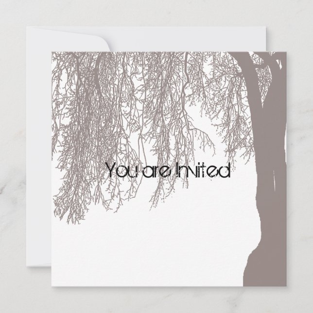 Weeping Willow Baby Shower Invitation (Front)