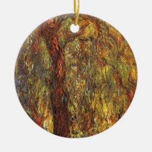 Weeping Willow by Claude Monet, Vintage Fine Art Ceramic Tree Decoration