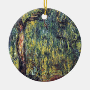 Weeping Willow by Claude Monet, Vintage Fine Art Ceramic Tree Decoration