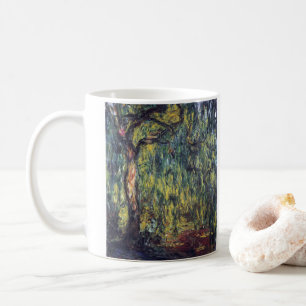 Weeping Willow by Claude Monet, Vintage Fine Art Coffee Mug
