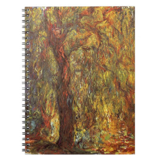 Weeping Willow by Claude Monet, Vintage Fine Art Notebook