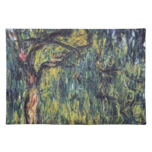 Weeping Willow by Claude Monet, Vintage Fine Art Placemat