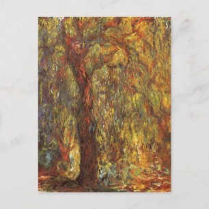 Weeping Willow by Claude Monet, Vintage Fine Art Postcard