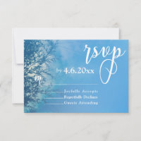 Weeping Willow Ethereal Dreamy Sky Wedding RSVP