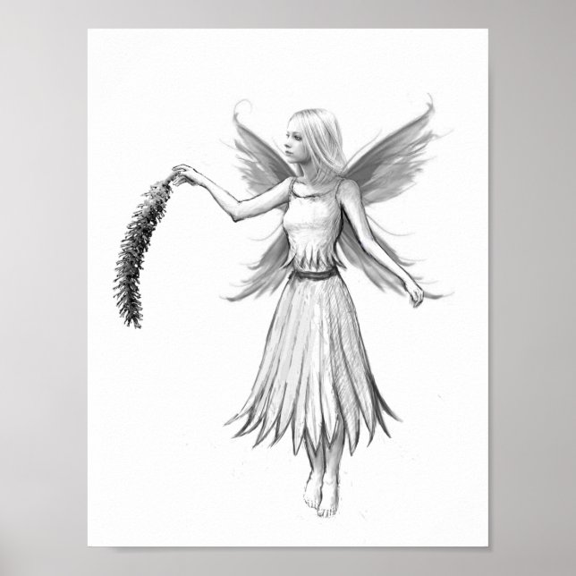 Weeping Willow Fairy with Catkin Poster (Front)