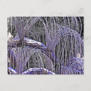 Weeping Willow in Metal Postcard