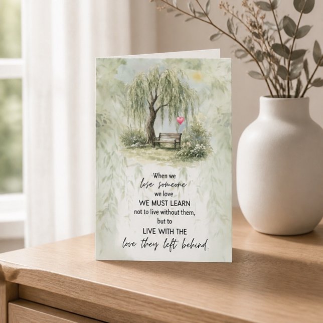 Weeping Willow Loss of Loved One Inspirational Card (Creator Uploaded)