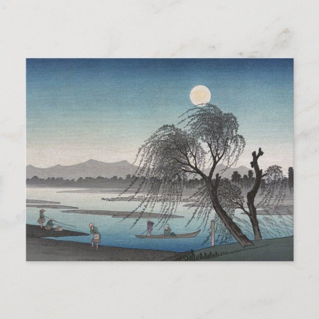 Weeping Willow on Lake Postcard (Front)
