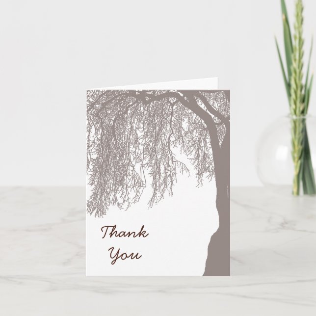 Weeping Willow Thank You Card (Front)