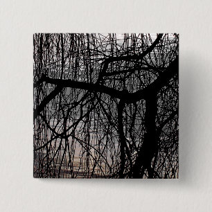 WEEPING WILLOW TREE 15 CM SQUARE BADGE