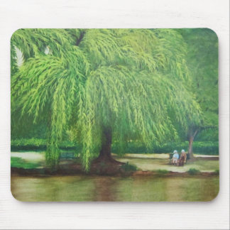 weeping willow tree mouse mat