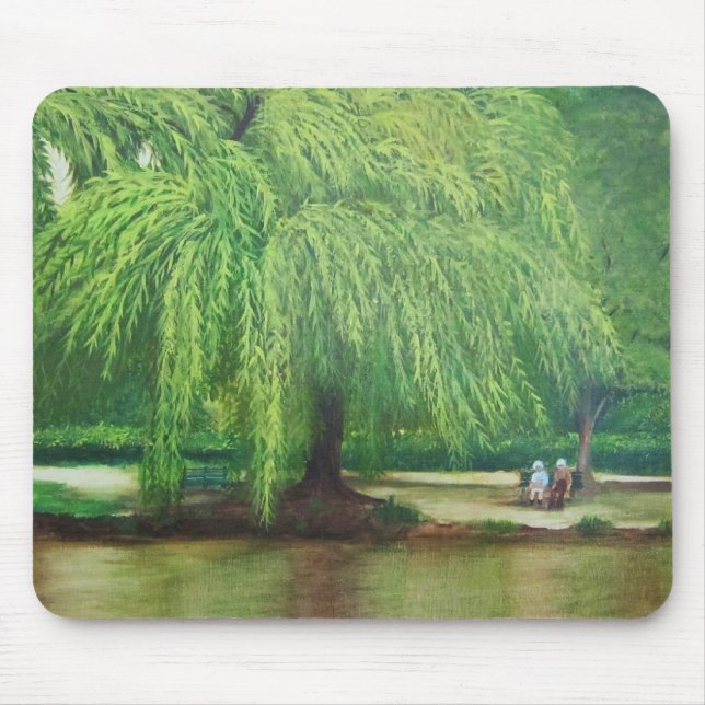 weeping willow tree mouse mat (Front)