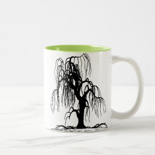 Weeping Willow Tree Two-Tone Coffee Mug