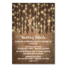 Weeping Willow Tree Vintage Wedding Insert Cards