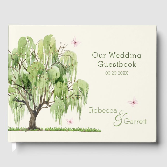 Weeping Willow Wedding Suite Guestbook (Front)
