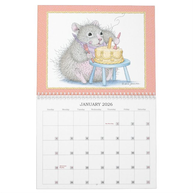 WeePoppets® Wall Calendar (Jan 2026)