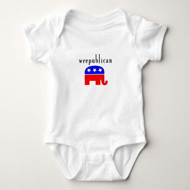 weepublican baby bodysuit (Front)