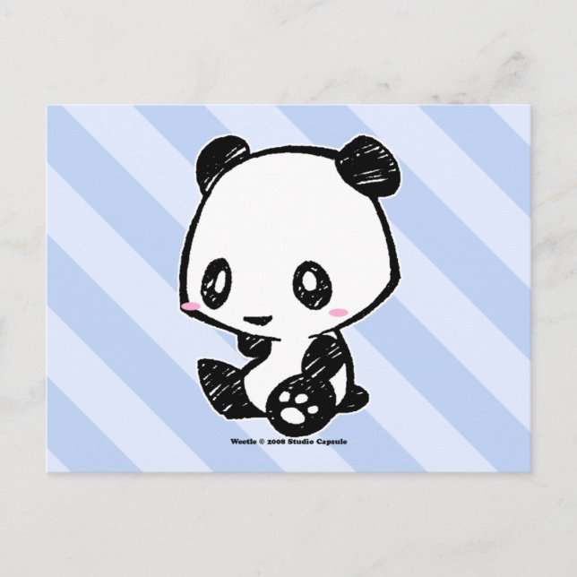 Weetle Panda Postcard (Front)