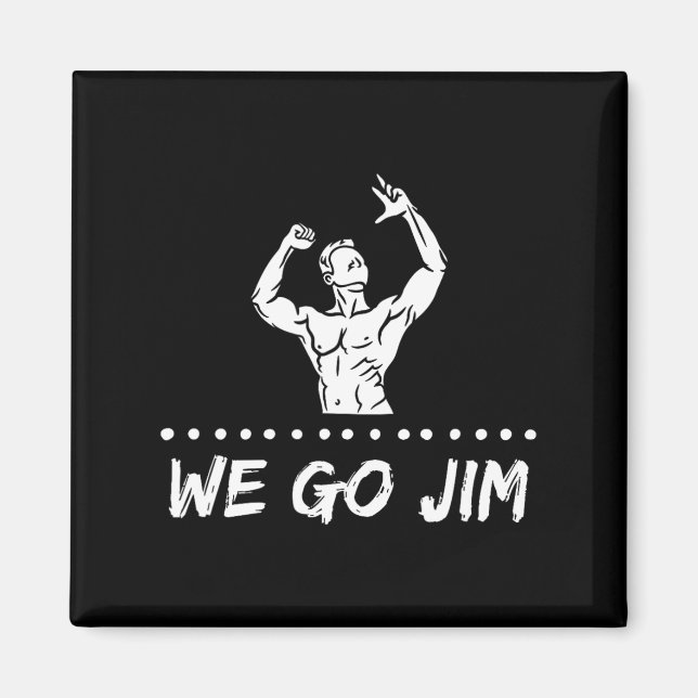 Wegojim Gym Bro Culture Workout Clic Pump Cover Te Magnet (Front)