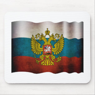Wehende Flagge von Russland Mouse Mat