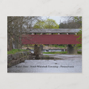 Wehr's Dam - South Whitehall Township - PA Postcard