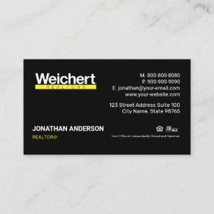 Weichert Realtors Business Card