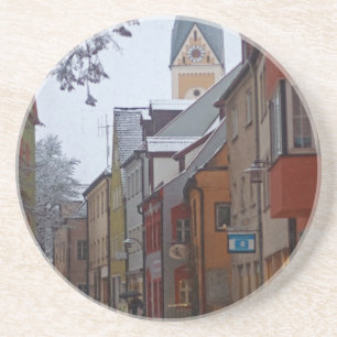 Weiden id Opf - Snowy Side Street Coaster