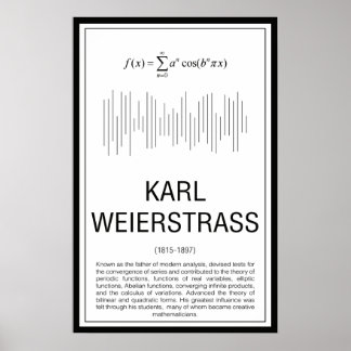 Weierstrass Poster