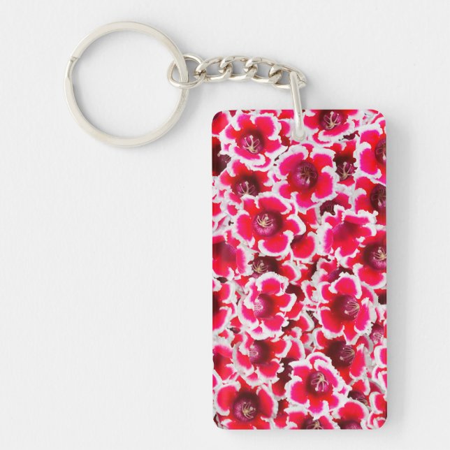 Weigela Florida Flowers Key Ring (Front)