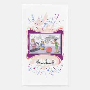 Weight and See Dry Logic Humor Guest Napkin