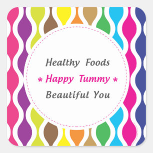 Weight & Health Conscious Square Sticker