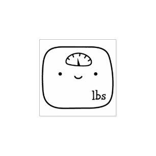 Weight health tracker bullet journal journalling rubber stamp