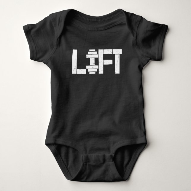 Weight Lift Baby Bodysuit (Front)