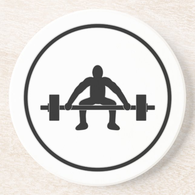 Weight Lift Sign Coaster (Front)
