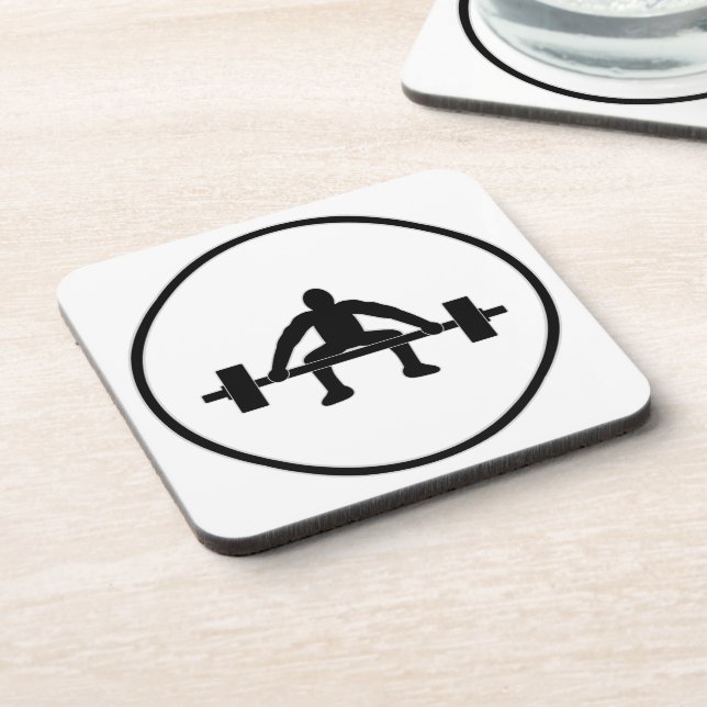 Weight Lift Sign Coaster (Left Side)