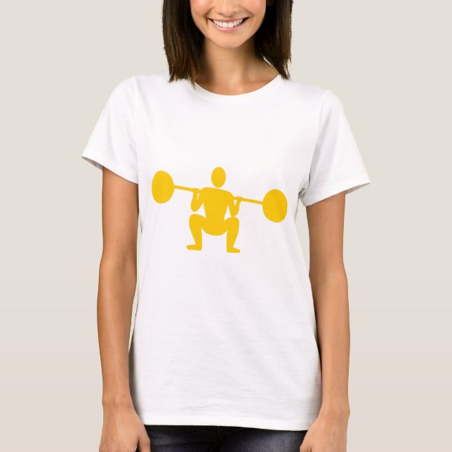 Weight Lifter 01 - Amber T-Shirt (Front)