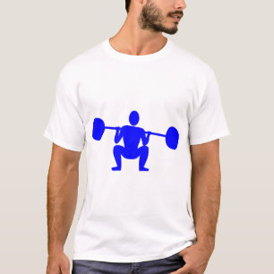 Weight Lifter 01 - Blue T-Shirt