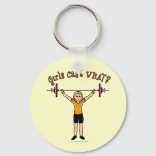 Weight Lifter (Blonde) Key Ring