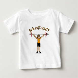 Weight Lifter (Light) Baby T-Shirt