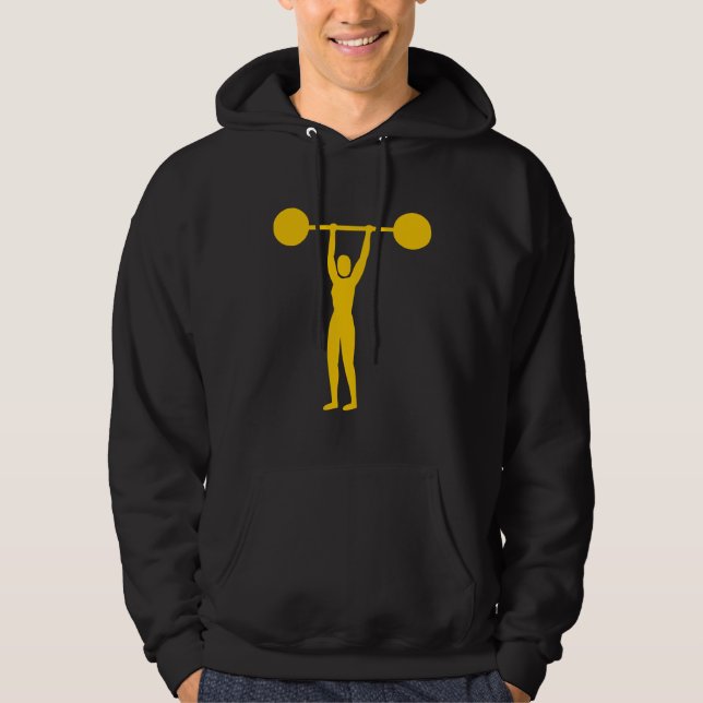 Weight Lifting 02 - Amber Hoodie (Front)