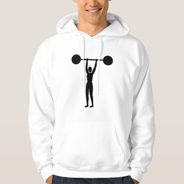 Weight Lifting 02 - Black Hoodie (Front)