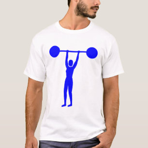Weight Lifting 02 - Blue T-Shirt