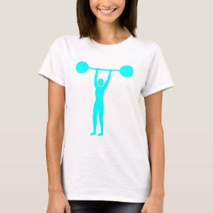 Weight Lifting 02 - Cyan T-Shirt