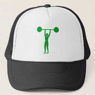 Weight Lifting 02 - Grass Green Trucker Hat